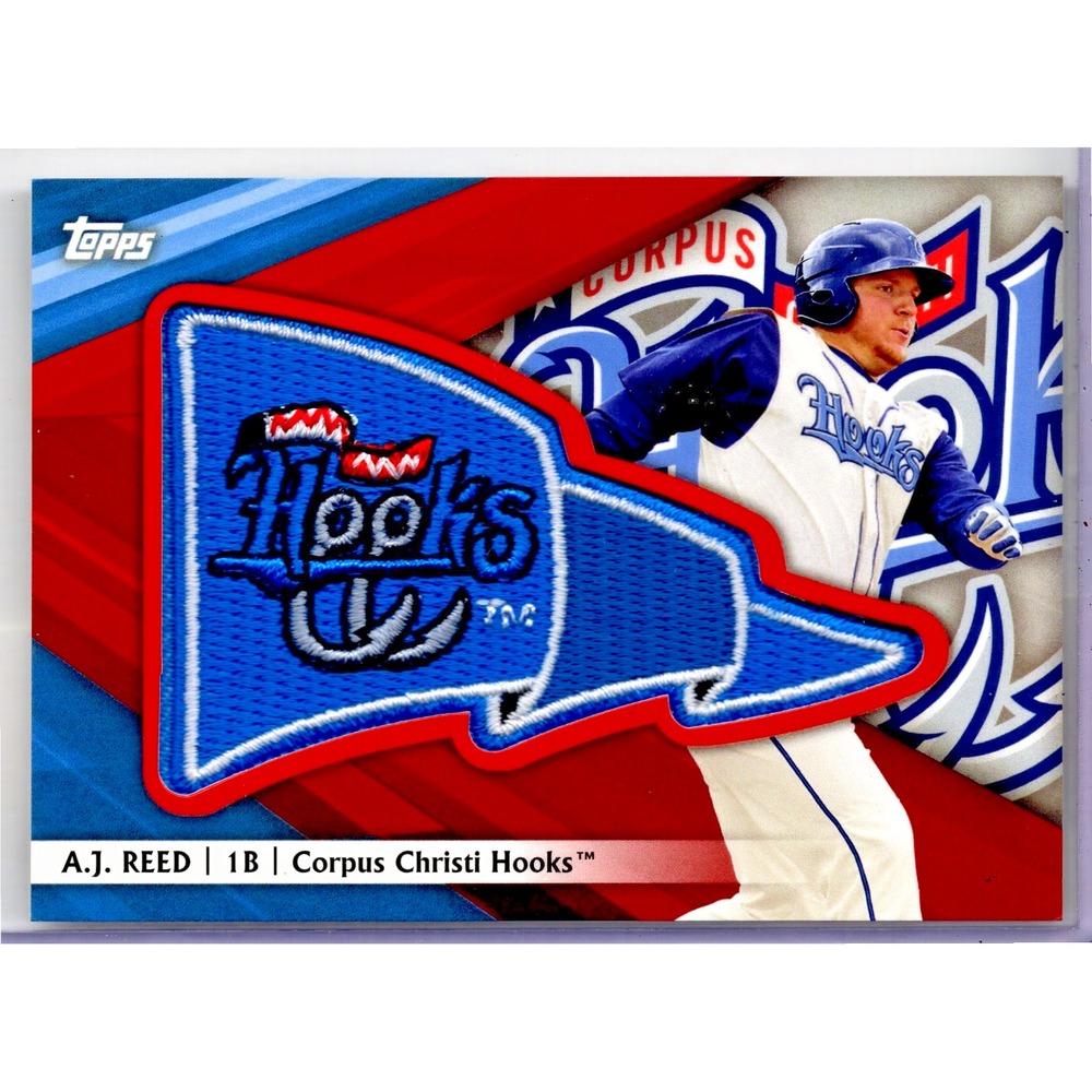 2016 Topps Pro Debut - Pennant Manufactured Patch A.J. Reed RED #PP-AJR /5 (RC)